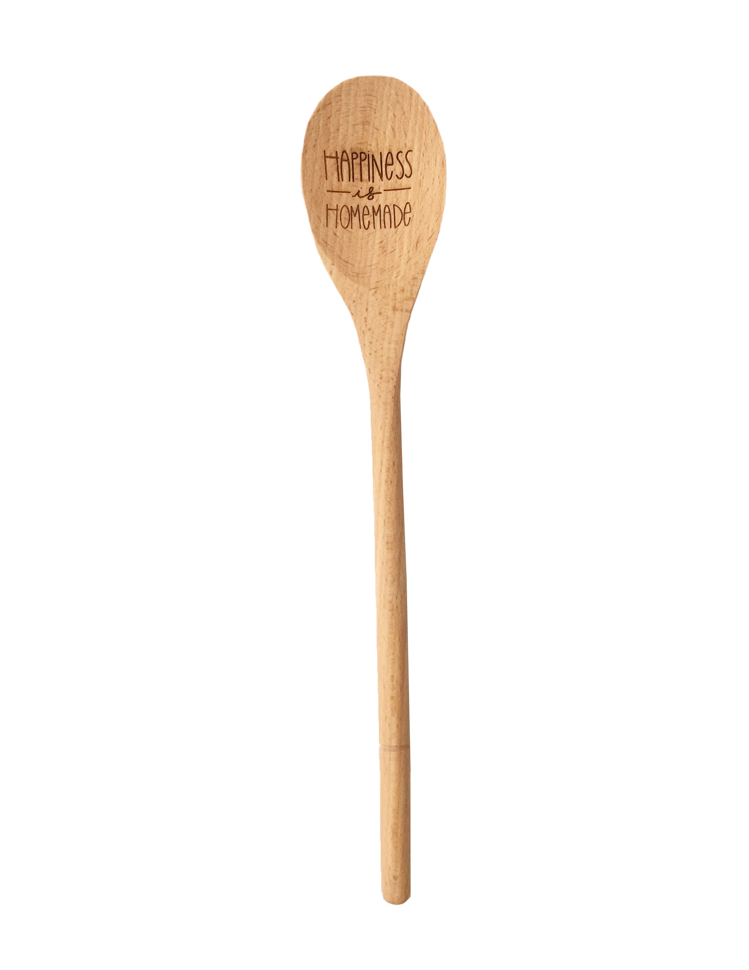 HAPPINESS WOODEN BAKING SPOON